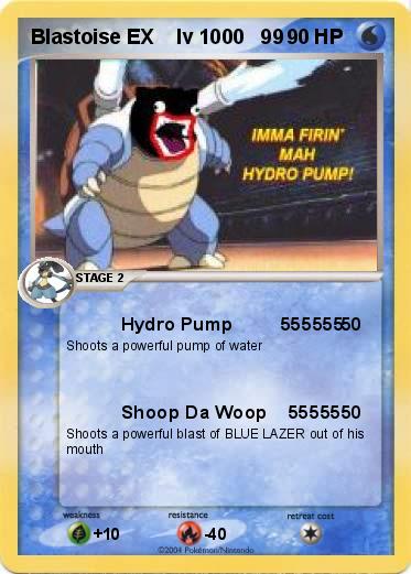 Pokemon Blastoise EX    lv 1000   99