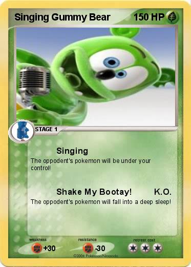 Pokemon Singing Gummy Bear