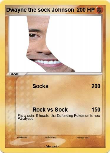 Pokemon Dwayne the sock Johnson