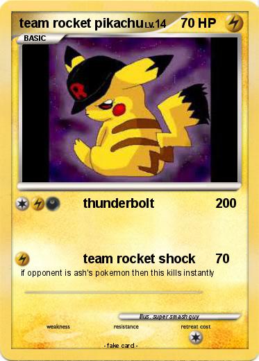 Pokemon team rocket pikachu