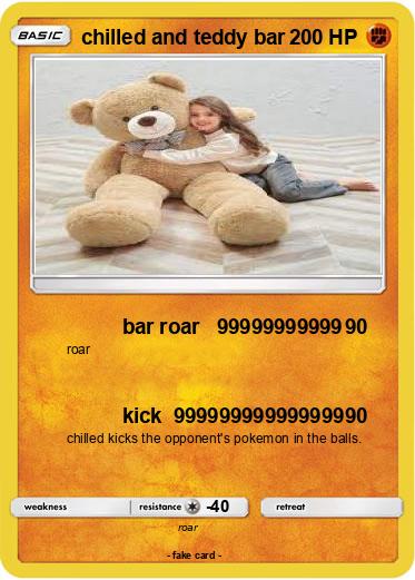 Pokemon chilled and teddy bar