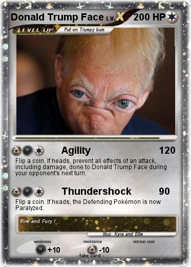 Pokemon Donald Trump Face
