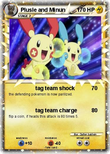 Pokemon Plusle and Minun