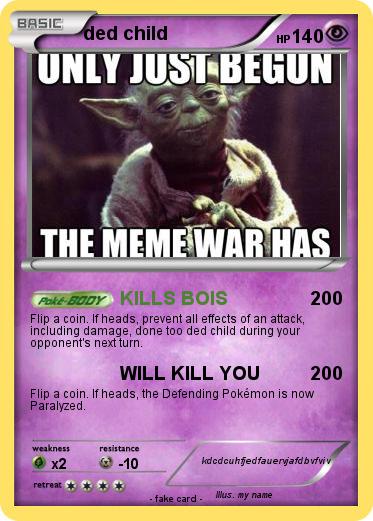 Pokemon ded child