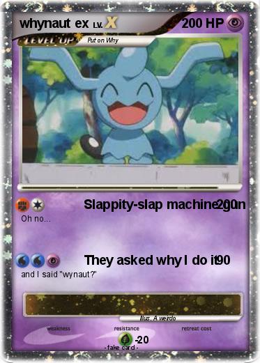 Pokemon whynaut ex