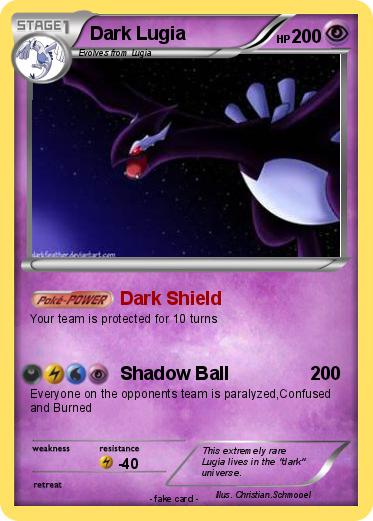 Pokemon Dark Lugia
