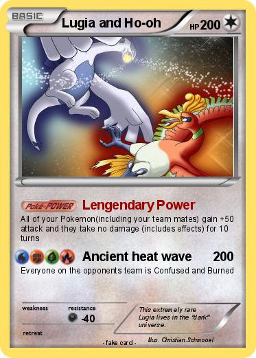Pokemon Lugia and Ho-oh