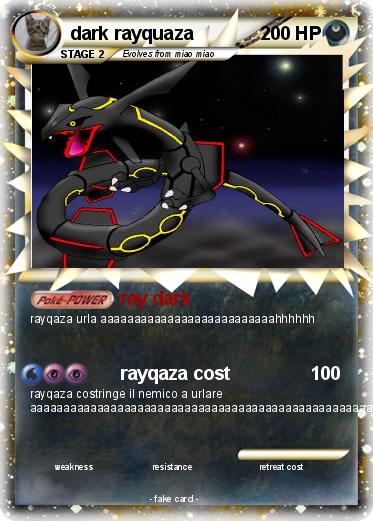 Pokemon dark rayquaza