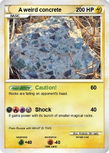 Pokemon A weird concrete