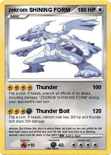 Pokemon zekrom SHINING FORM