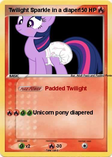 Pokemon Twilight Sparkle in a diaper