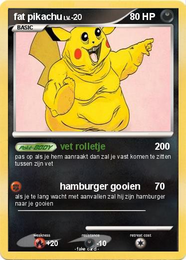 Pokemon fat pikachu