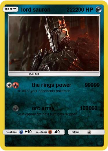 Pokemon lord sauron           2222