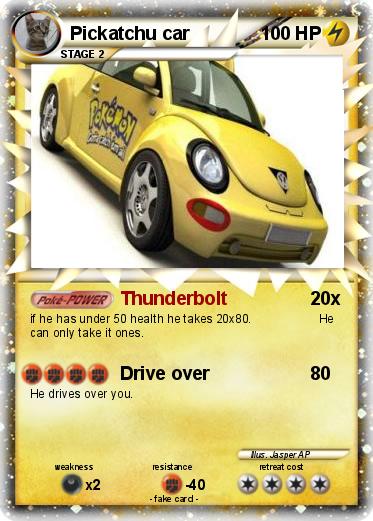 Pokemon Pickatchu car