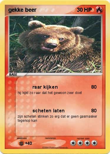 Pokemon gekke beer