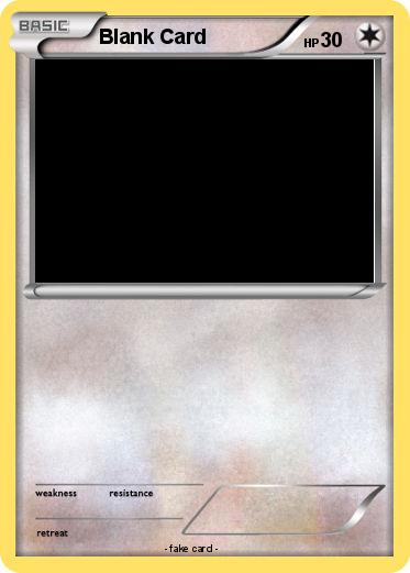 Pokemon Blank Card