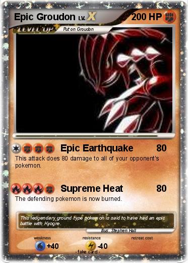 Pokemon Epic Groudon