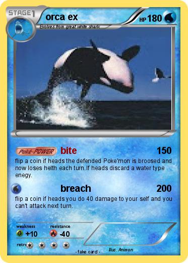 Pokemon orca ex