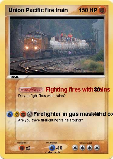 Pokemon Union Pacific fire train