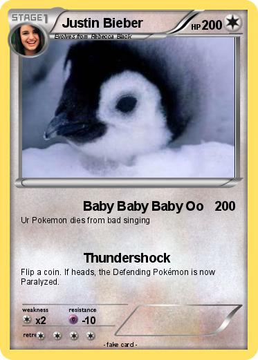 Pokemon Justin Bieber