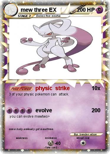 Pokemon mew three EX