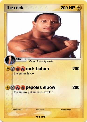 Pokemon the rock