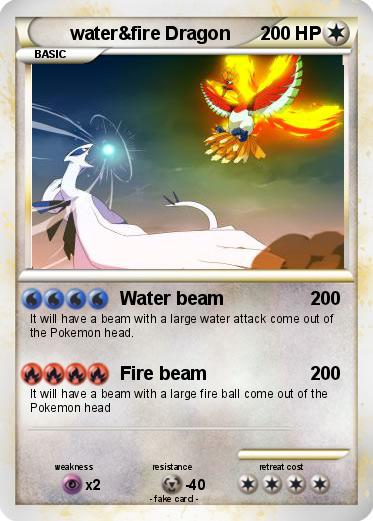 Pokemon water&fire Dragon
