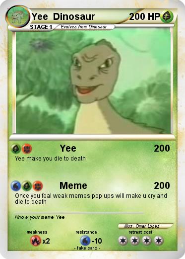 Pokemon Yee  Dinosaur