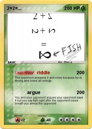 Pokemon 2+2=...