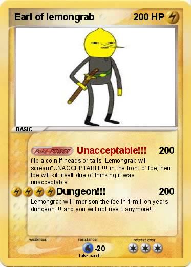 Pokemon Earl of lemongrab