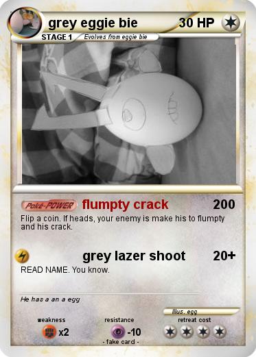 Pokemon grey eggie bie
