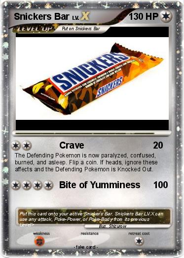 Pokemon Snickers Bar