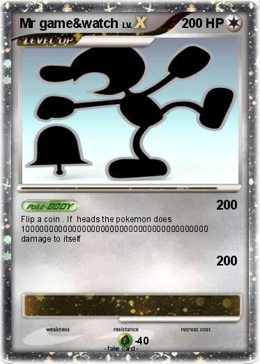 Pokemon Mr game&watch