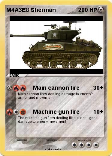 Pokemon M4A3E8 Sherman