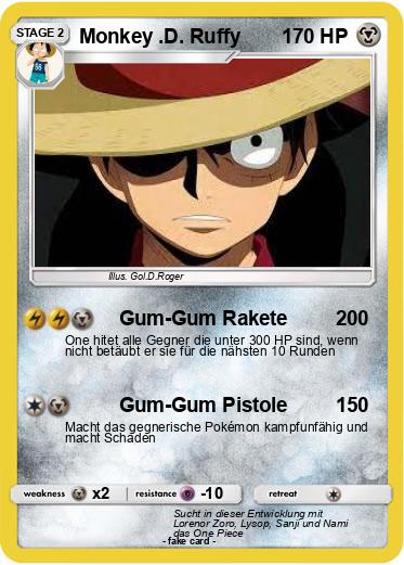 Pokemon Monkey .D. Ruffy