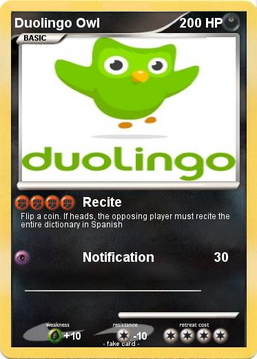Pokemon Duolingo Owl