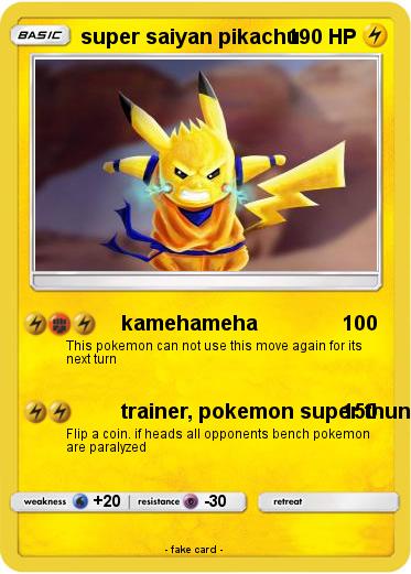 Pokemon super saiyan pikachu