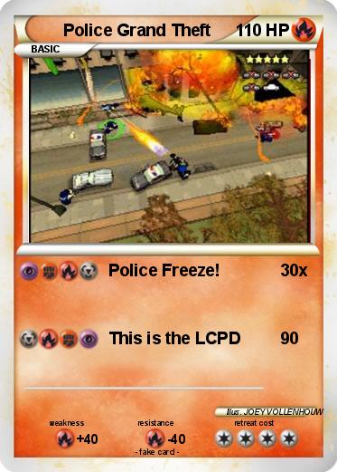 Pokemon Police Grand Theft