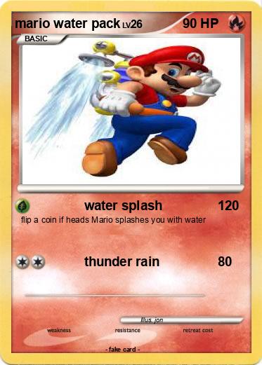 Pokemon mario water pack