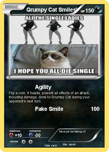 Pokemon Grumpy Cat Smiles!