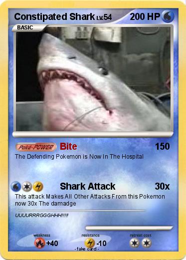 Pokemon Constipated Shark