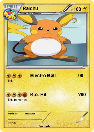 Pokemon Raichu