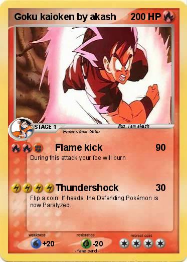 Pokemon Goku kaioken by akash