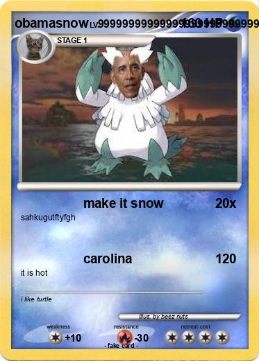 Pokemon obamasnow