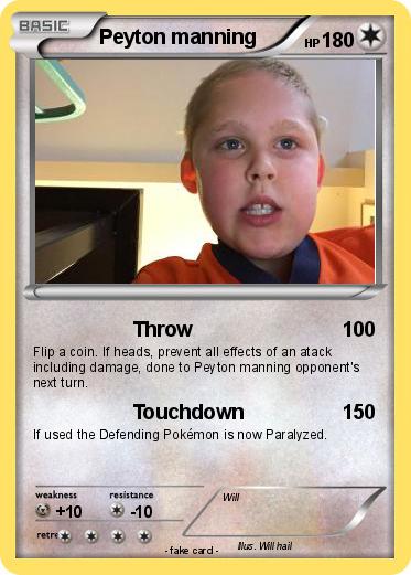 Pokemon Peyton manning