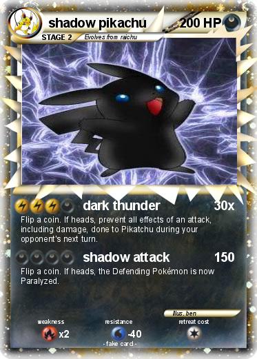 Pokemon shadow pikachu