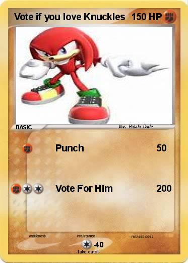 Pokemon Vote if you love Knuckles