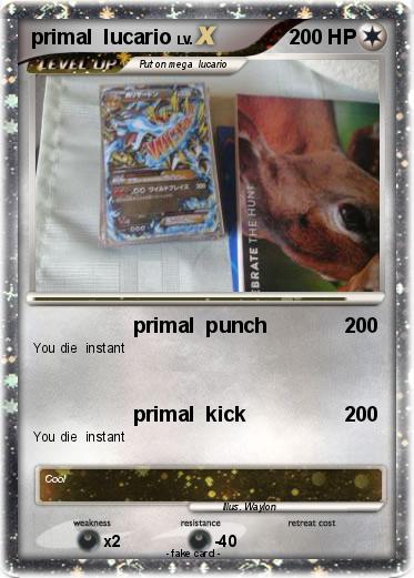Pokemon primal  lucario