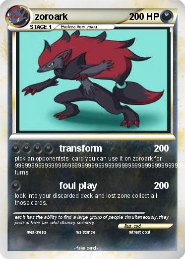 Pokemon zoroark