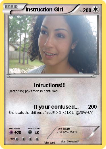 Pokemon Instruction Girl